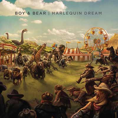 The album art for Boy & Bear's Harlequin Dream