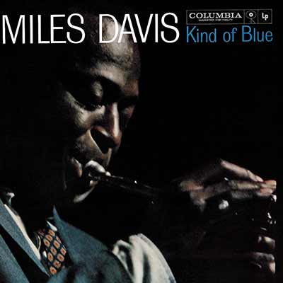 The album art for Miles Davis' Kind of Blue
