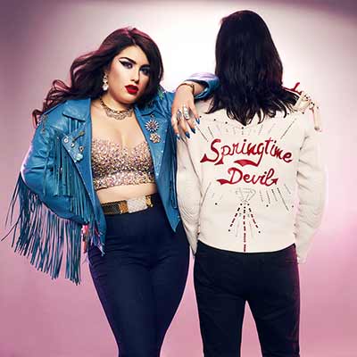 The album art for Les Deuxluxes' Springtime Devil